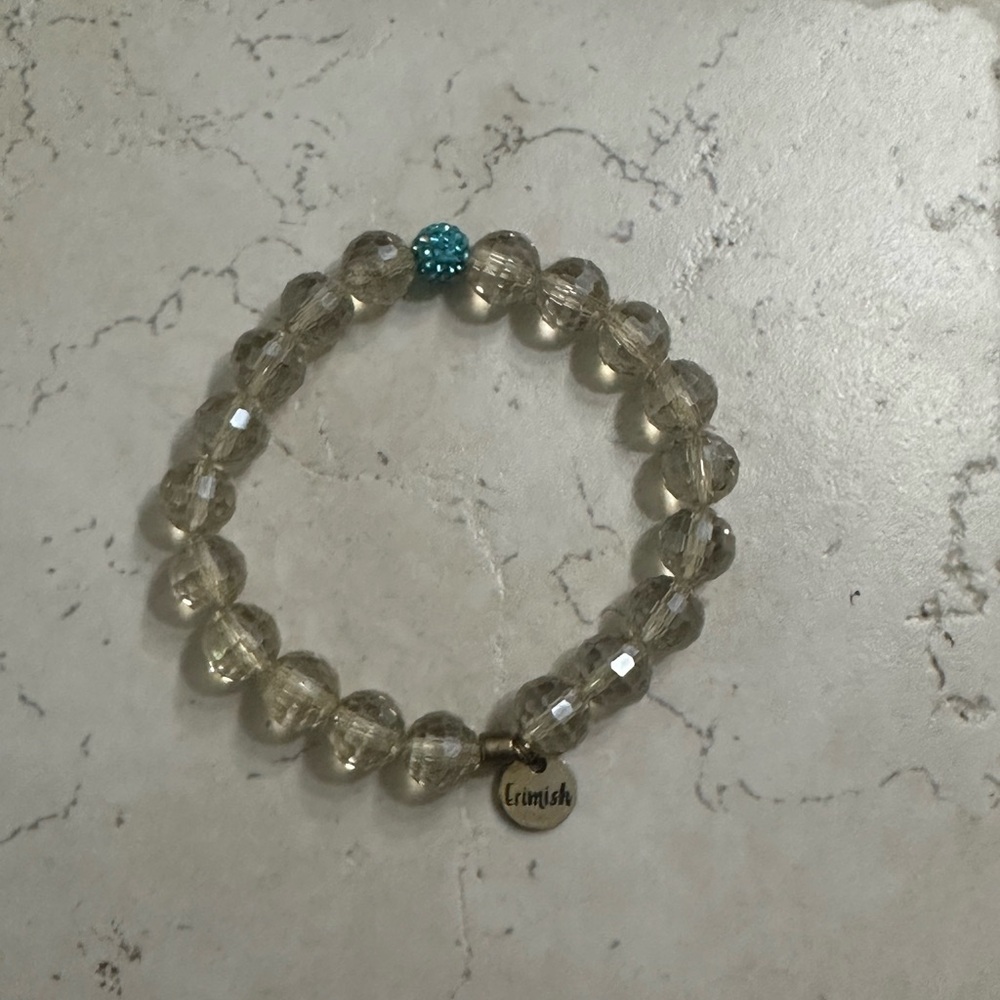 Erimish Smoky and Teal Beaded Bracelet